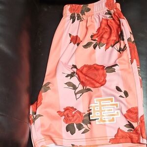 Floral Print Athletic Shorts